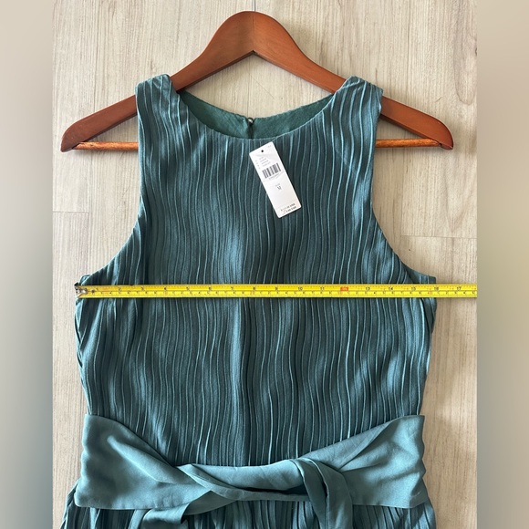 NWT Anthropologie Turquoise Marina Plisse Jumpsuit size M - Picture 10 of 15